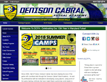 Tablet Screenshot of denisonfutsal.com